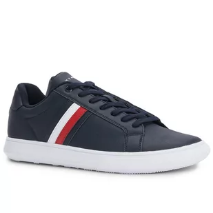 Buty Tommy Hilfiger Corporate Cup FM0FM04275-DW5 - granatowe - Buty sportowe męskie - miniaturka - grafika 1