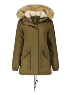 Kurtki damskie - Maison Montaigne Parka "Ampumai" w kolorze khaki - miniaturka - grafika 1