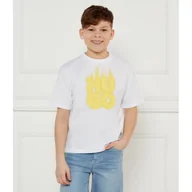 Koszulki dla chłopców - HUGO KIDS T-shirt Regular Fit - miniaturka - grafika 1