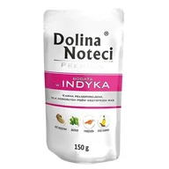 Mokra karma dla psów - Dolina Noteci PREMIUM BOGATA W INDYKA DOYPACK 150 G - miniaturka - grafika 1