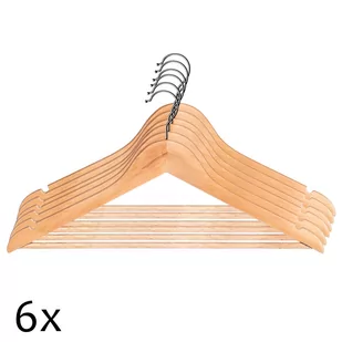 Wieszak na ubrania KADAX K295, brązowy, 6 szt. - Wieszaki i stojaki - miniaturka - grafika 1
