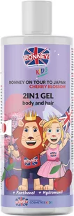 Ronney Kids Japan 2in1 Żel do mycia ciała i włosów dla dzieci o zapachu japońskiej wiśni 300ml - Kosmetyki kąpielowe dla dzieci - miniaturka - grafika 1