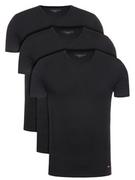 Piżamy męskie - Tommy Hilfiger Komplet 3 t-shirtów 2S87903767 Czarny Regular Fit - miniaturka - grafika 1