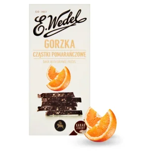 Wedel CZEKOLADA GORZKA Z CZĄSTKAMI POMARAŃCZOWYMI 100G Zakupy dla domu i biura! 2204187 - Czekolada - miniaturka - grafika 1