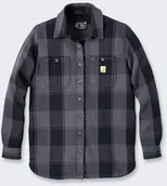 Kurtki męskie - Koszula Wierzchnia Carhartt Twill Shirt Jac Black - miniaturka - grafika 1