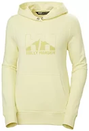 Bluzy damskie - Helly-Hansen damska bluza z kapturem Nord Graphic Pulower z kapturem, 333 wyblakły żółty melanż, L - miniaturka - grafika 1