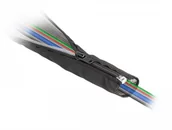 Maskownice do kabli - DeLOCK Pleciony rękaw, odporny na ciepło, 1 m x 16 mm, czarny - miniaturka - grafika 1