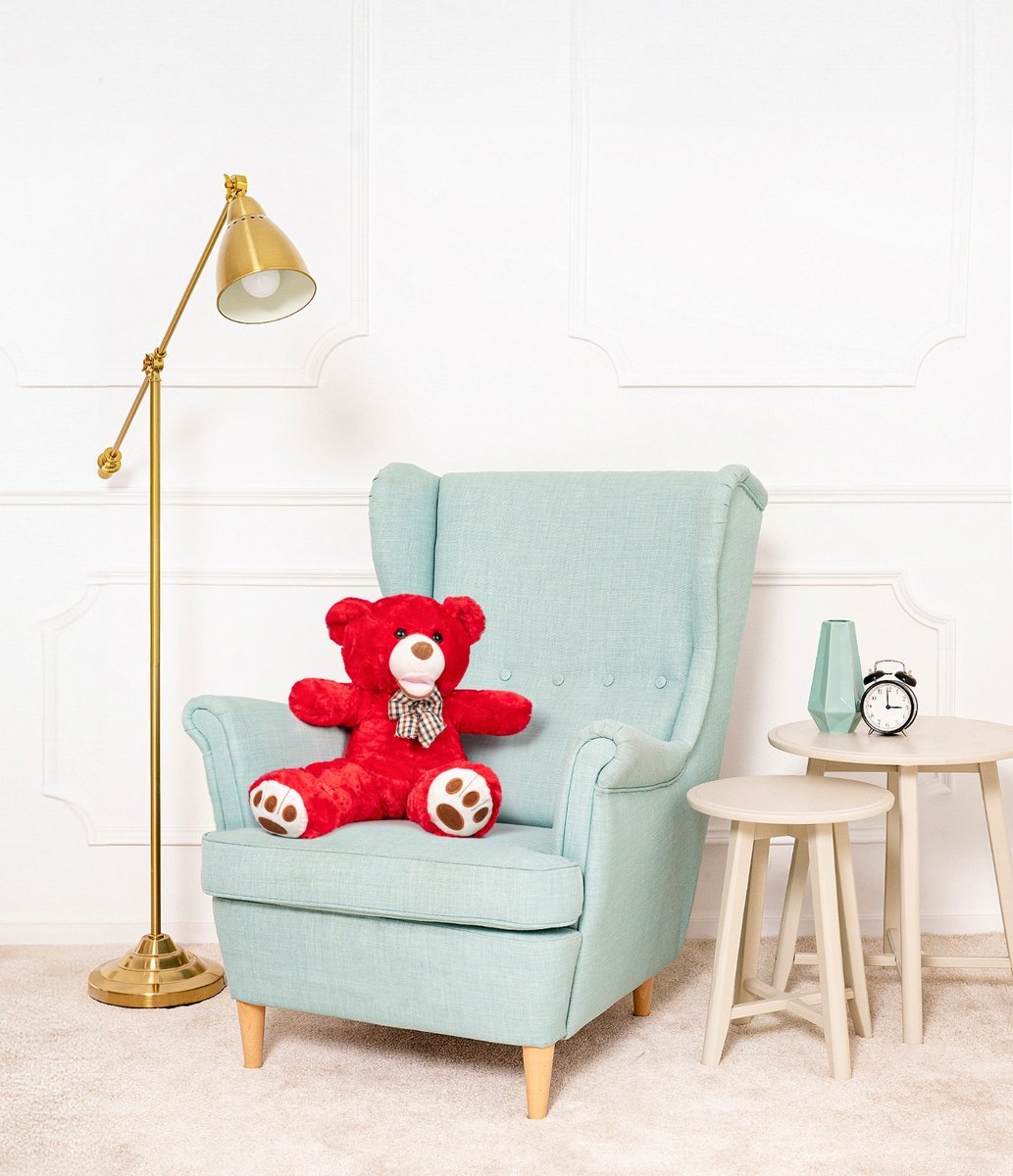 DUŻY WIELKI MIŚ PLUSZOWY PLUSZAK PRZYTULANKA 70CM AMIGO CZERWONY