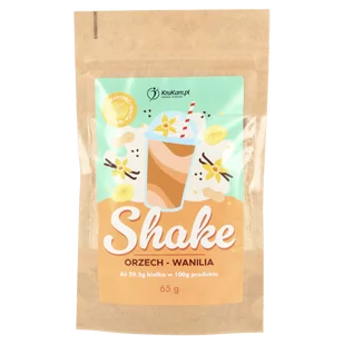 Mieszanka na shake wysokobiałkowy orzech wanilia 65g - Soki i napoje niegazowane - miniaturka - grafika 1