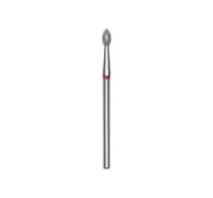 Frezarki do paznokci - Staleks Frez Diamentowy Oliwka Ostra Czerwona 2,5/4,5mm - miniaturka - grafika 1
