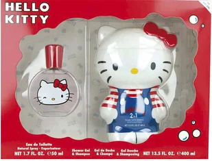 Zestaw dla dzieci Air Val International Hello Kitty Woda toaletowa 50 ml + Żel pod prysznic 400 ml (8411114092461) - Kosmetyki kąpielowe dla dzieci - miniaturka - grafika 1