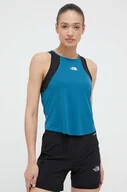 Koszulki sportowe damskie - The North Face top sportowy Lightbright damski kolor turkusowy - miniaturka - grafika 1
