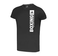 Kimona, stroje i obuwie - Koszulka Adidas Vertical Boxing Czarny/Biały • Rozmiar: XXL - miniaturka - grafika 1