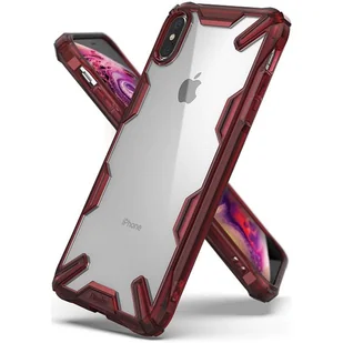 RINGKE Fusion X do iPhone XS Max czerwony FUAP0010 - Etui i futerały do telefonów - miniaturka - grafika 1