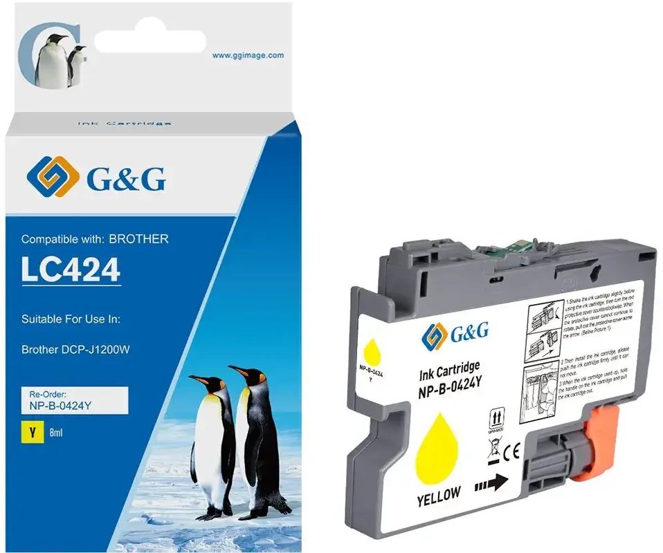 Tusz G&G nabój z tuszem 1 szt. Zamiennik Żółty 20595