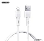 Kable USB - KABEL REMAX LEYA SERIES RC-C093 2.4A USB/LIGHTNING 1M WHITE - miniaturka - grafika 1