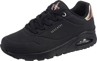 Trampki damskie - Skechers Damskie trampki UNO, czarne, 7 UK - miniaturka - grafika 1
