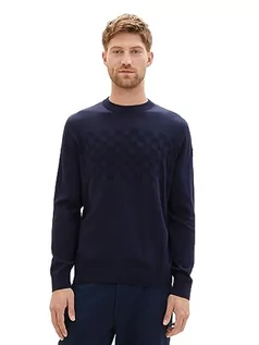 Swetry męskie - TOM TAILOR sweter męski, 10668 - Sky Captain Blue, S - grafika 1