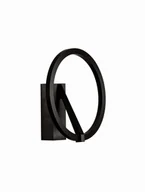 Lampy ścienne - ZUDANEZ LE44775 Nowoczesna lampa ścienna z aluminiowym kołem i prostym wspornikiem Elegancka lampa o minimalistycznym designie - miniaturka - grafika 1