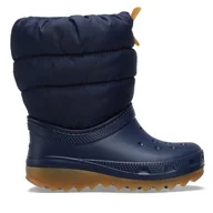 Buty dla chłopców - Śniegowce Crocs Classic Neo Puff Boot T 207683 Niebieski - miniaturka - grafika 1