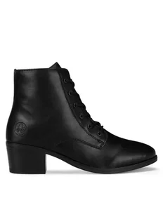 Rieker Botki 73930-00 Czarny - Botki damskie - miniaturka - grafika 1