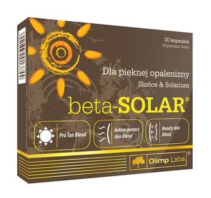 Olimp Sport Nutrition Beta Solar 30 caps (E71E-72057) - Włosy, skóra, paznokcie - miniaturka - grafika 1