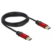 Kable USB - Delock Kabel USB 3.0 rot A-A St/St 2.0m (82745) - miniaturka - grafika 1