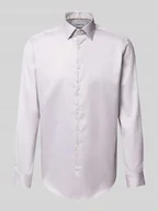 Koszule męskie - Koszula biznesowa o kroju regular fit z kołnierzykiem typu kent - miniaturka - grafika 1