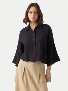 Vero Moda Koszula Natali 10279685 Czarny Standard Fit - Koszule damskie - miniaturka - grafika 1