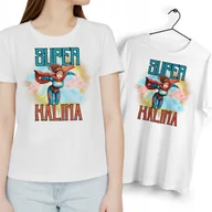 Koszulki i topy damskie - Dla Haliny T-Shirt Koszulka biała Na Prezent z Dowolnym Nadrukiem Zdjęciem - miniaturka - grafika 1