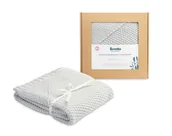 Koce i narzuty dla dzieci - Sensillo OTULACZ Z KAPTURKIEM 100% BAMBOO GIFT SZARY - miniaturka - grafika 1