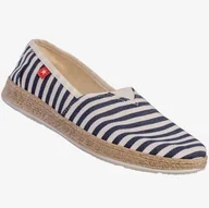 Espadryle damskie - Espadryle Damskie BIG STAR Buty Wsuwane W Paski Granatowe FF276027 36 Granatowy - miniaturka - grafika 1