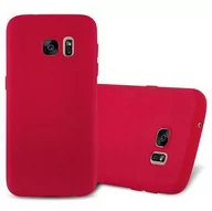 Etui i futerały do telefonów - Etui Pokrowiec Do Samsung Galaxy S7 Obudowa w FROST CZERWONY TPU Silikon Case Cover Ochronny Plecki Cadorabo - miniaturka - grafika 1