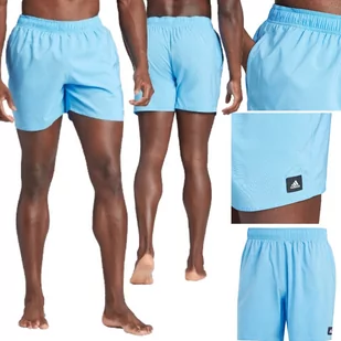 KROTKIE SPODENKI MESKIE ADIDAS SOLID CLX SPODENKI KAPIELOWE NIEBIESKI XL - Spodenki męskie - miniaturka - grafika 1