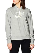 Bluzy damskie - Nike W Nsw Gym Vntg bluza damska z kapturem Hbr Hooded szary Dk Grey Heather/(Sail) XX-L - miniaturka - grafika 1