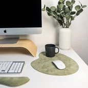 Podkładki na biurko - Mata dekoracyjna na biurko welurowa - zielona/Accurate - miniaturka - grafika 1