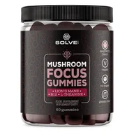 Suplementy naturalne - Żelki mushroom focus gummies 240g soplówka lteanina witamina b12 SOLVE LABS - miniaturka - grafika 1