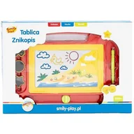 Zabawki kreatywne - Anek Smily Play, zabawka edukacyjna Tablica znikopis, czerwony - miniaturka - grafika 1