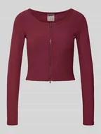 Kurtki i kamizelki sportowe damskie - Kurtka o kroju slim fit z dwustronnym zamkiem błyskawicznym model ‘Performance’ - miniaturka - grafika 1