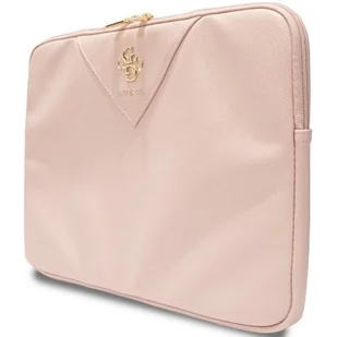 Guess Triangle 4G Sleeve - Etui na notebooka 13" / 14" (różowy) - Torby na laptopy - miniaturka - grafika 1