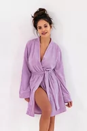 Szlafroki damskie - Szlafrok frotte linda jasny fiolet L/XL - miniaturka - grafika 1