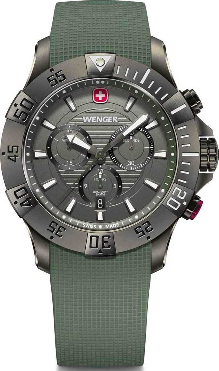 Wenger 01.0643.127 Zegarek męski Seaforce Chronograph 43mm 20ATM