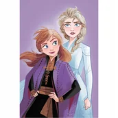 Koce i narzuty dla dzieci - Kraina Lodu Anna i Elsa Koc Miękki Ciepły Bajkowy 100x150 - miniaturka - grafika 1