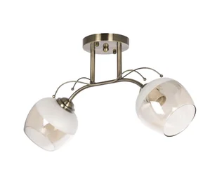 Żyrandol natynkowy 2xE27/60W/230V mosiądz - Lampy sufitowe - miniaturka - grafika 1