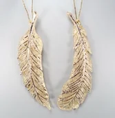 Bombki - Incood, Akrylowa zawieszka na choinkę, Złoty, 1 szt. - miniaturka - grafika 1