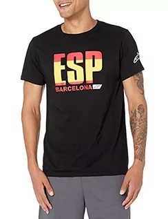 Koszulki męskie - Alpinestars T-shirt męski Circuits Black/Hiszpania M - grafika 1