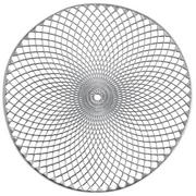 Obrusy i serwetki - Zeller Srebrna podkładka koronkowa z tworzywa Mandala podkładki pod talerze podkładki na stół nowoczesne podkładki na stół okrągłe (B07CM5N662) - miniaturka - grafika 1