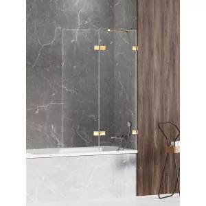 New Trendy EXK-2190 PARAWAN NAWANNOWY AVEXA GOLD SHINE L 140x150 CZYSTE 6mm ACTIVE SHIELD - Parawany nawannowe - miniaturka - grafika 1