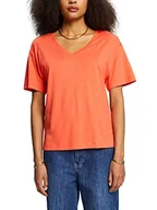 Koszulki i topy damskie - ESPRIT Damska koszulka 043EE1K325, 870/CORAL ORANGE, XXS, 870 / Coral Orange, XXS - miniaturka - grafika 1