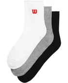 Skarpetki męskie - Skarpetki Wilson Quarter Top Sock 3 Pack Multicolor M - miniaturka - grafika 1